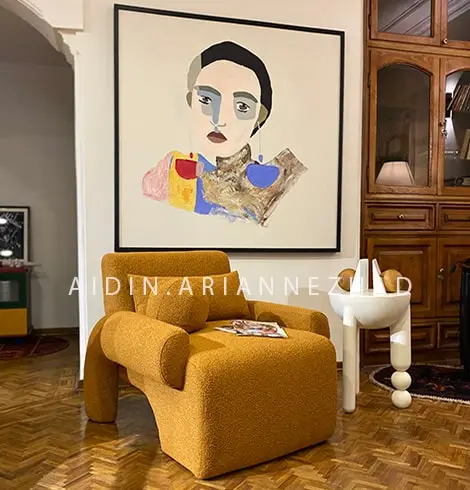 مبل تک پارچه ای