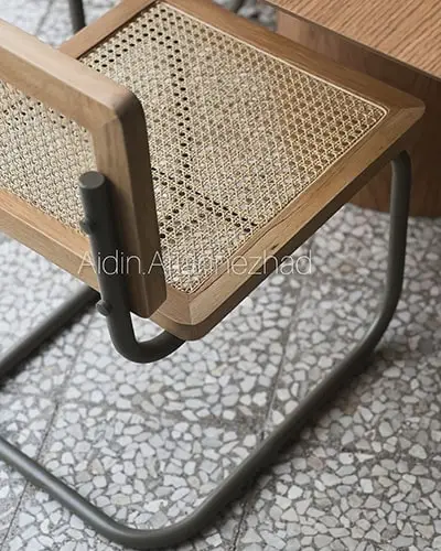 مبلمان ترکیبی چوب و فلز