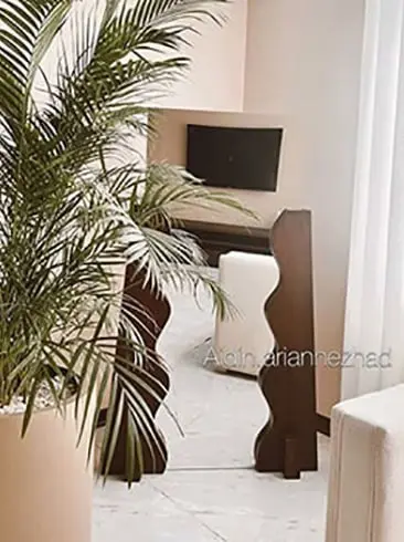 آینه چوبی رومیزی