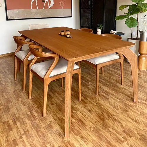 میز ناهارخوری پایه خرچنگی