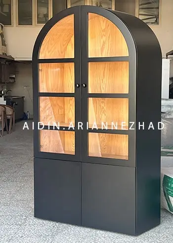 کمد مشکی با روکش MDF