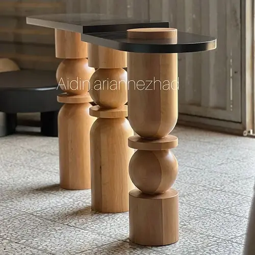 کنسول چوبی پایه مدرن
