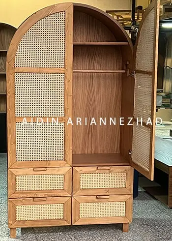 کمد چوبی درب حصیری